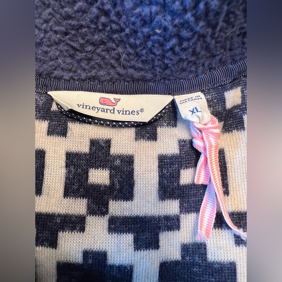 Vineyard Vines Sherpa Fair Isle Pullover. Size XL - oversized - Picture 7 of 9